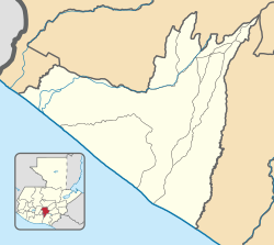 San Martín Zapotitlán ubicada en Retalhuleu