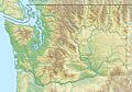 USA Washington relief location map