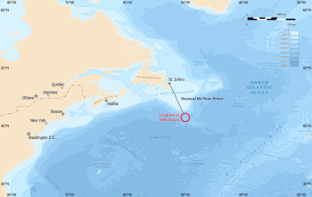 2023 Titan submersible incident map.svg