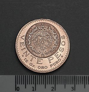 Archivo:20 pesos México • 1959 oro • reverso