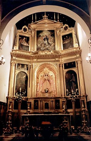 Archivo:Altar mayor de la Parroquia de la Purísima Concepción, Brenes.