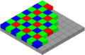 Bayer pattern on sensor
