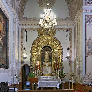 Archivo:Capilla sacramental de la Iglesia de Nuestra Señora de la Granada, Moguer