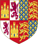 Coat of Arms of Catherine of Lancaster, Queen Consort of Castile.svg