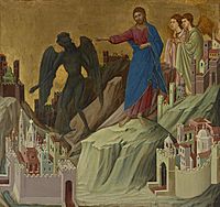 Duccio - The Temptation on the Mount