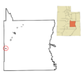 Emery County Utah incorporated and unincorporated areas Emery highlighted