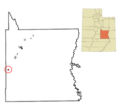 Emery County Utah incorporated and unincorporated areas Emery highlighted.svg