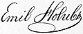 Emil Holub signature