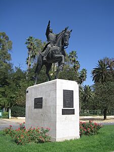 Escultura de Simon Bolívar. Parque María Luisa. Sevilla.