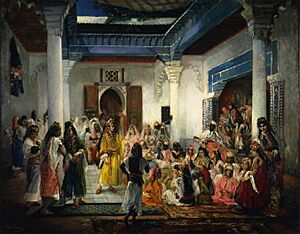 Archivo:Fiesta de natalicio en Tánger o Los baños árabes (Real Academia de Bellas Artes de San Fernando)