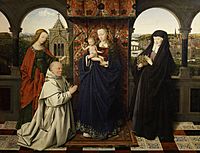Jan van Eyck - Virgin and Child, with Saints and Donor - 1441 - Frick Collection