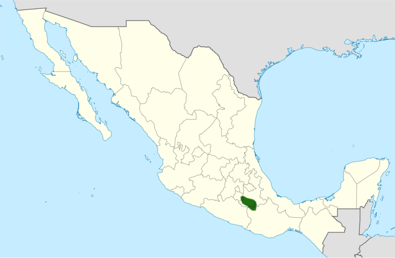 Mammillaria duoformis range map