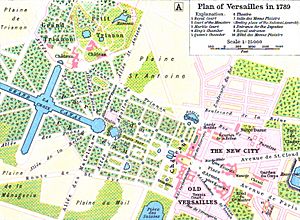 Archivo:Map of Versailles in 1789 by William R Shepherd (died 1934)