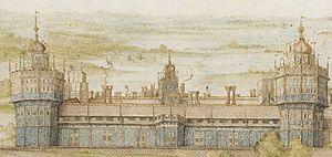 Archivo:Nonsuch Palace watercolour detail