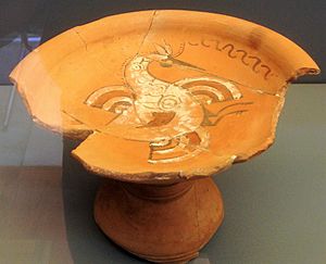 Archivo:Numancia, cerámica "copa abubilla" 