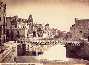 Archivo:Oriola, vista del riu Segura des de ponent. 1870, Jean Laurent