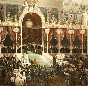 Archivo:Prestation de serment du roi Léopold Ier