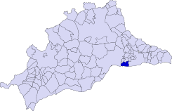Localización de Rincón de la Victoria respecto a la provincia de Málaga
