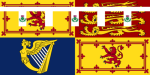 Archivo:Royal Standard of Princess Eugenie of York (in Scotland)