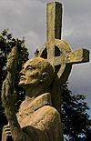 Statue of St Aidan, Lindisfarne Priory.jpg
