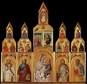 Archivo:Tarlati-polyptych-Pietro Lorenzetti Pieve di santa Maria Arezzo