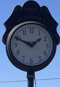 Town clock in Glenmora, LA IMG 0150.JPG