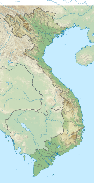 Vietnam relief location map