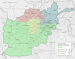 Archivo:Afghanistan politisch 1996
