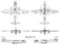 Arado Ar 234 B 3-view