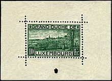 Block of Luxemburg, 1923.scott 151.JPG