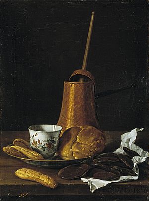 Archivo:Bodegón con servicio de chocolate - Museo del Prado