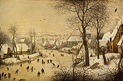 Archivo:Bruegel, Pieter (I) - Winterlandschap met schaatsers en vogelknip, 1565