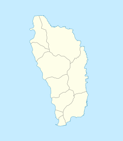 Roseau ubicada en Dominica
