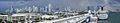 Downtown Miami skyline from PortMiami 2011 wide