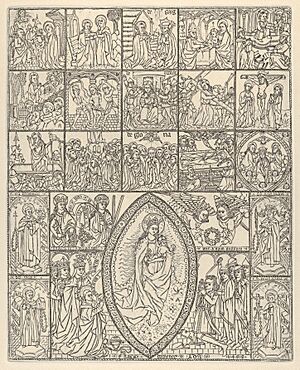 Archivo:Francisco Doménech - The Fifteen Mysteries and the Virgin of the Rosary (Modern Impression)