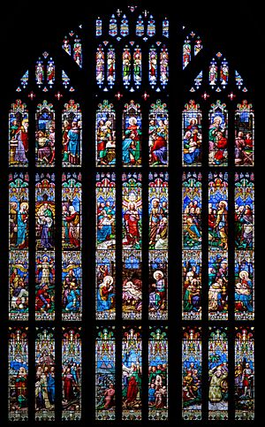 Archivo:Gloucester Cathedral - Stained window 6