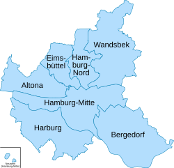 Archivo:Hamburg Bezirke