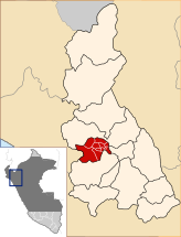 Location of the province Santa Cruz in Cajamarca.svg