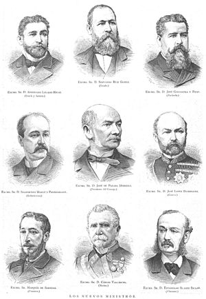 Archivo:Los nuevos ministros, en La Ilustración Española y Americana, 1883