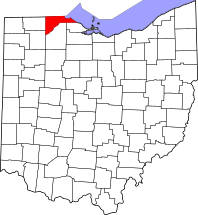 Map of Ohio highlighting Lucas County.svg