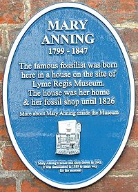 Archivo:Mary Anning Plaque