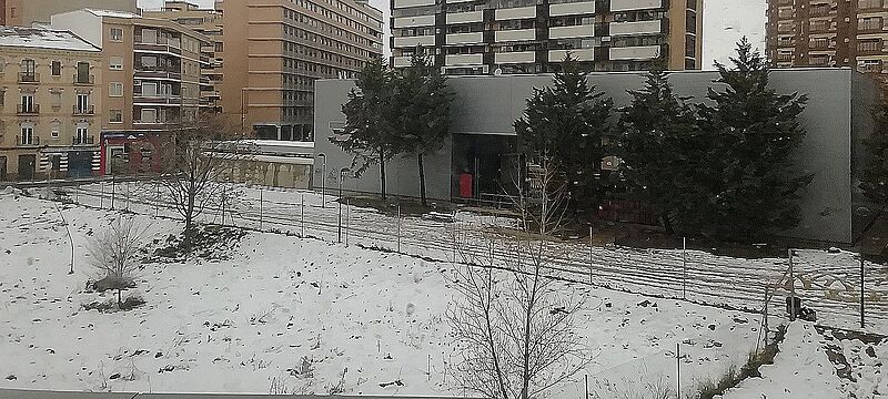 Nieve en Zaragoza2