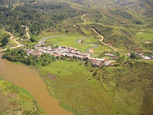 Archivo:Panorámica aérea del Corregimiento El Salto