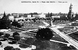 Postal de 1940 de la ciudad de Esperanza (Santa Fe).jpg