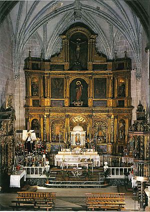 Archivo:Retablo Mayor de la Iglesia parroquial San Andrés Apóstol (Navalmora de la Mata)