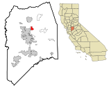 San Joaquin County California Incorporated and Unincorporated areas Morada Highlighted.svg