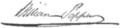 Signature of William Pepper Jr. (1843–1898)