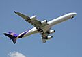 Thai airways a340-600 hs-tna takeoff arp