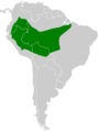 Thamnophilus schistaceus map