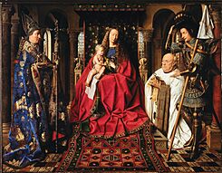 Van Eyck - Virgen del canónigo Van der Paele, 1434 (Brujas).jpg